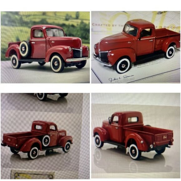 Matchbox 1940 Ford Pickup 1:43 Scale Red SEALED NIB w/COA 1998 Model #YTC03-M - Picture 1 of 6